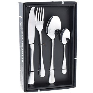 BAKAJI  Σετ 24 Ασημένια Γυαλιστερά Μαχαιροπίρουνα για Χριστουγεννιά...