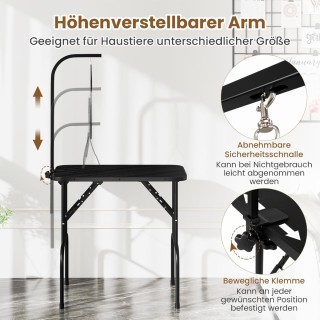 Costway Πτυσσόμενο Τραπέζι Καλλωπισμού Κατοικίδιων Ρυθμιζόμενο σε Μ... Costway Πτυσσόμενο Τραπέζι Καλλωπισμού Κατοικίδιων Ρυθμιζόμενο σε Μ...