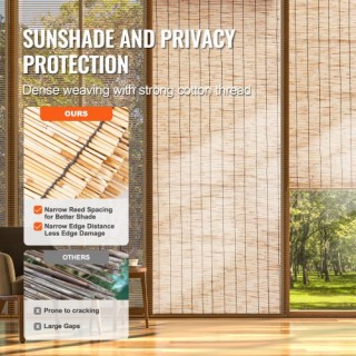 Φράχτης Καλαμιών VEVOR 16.4 x 5.5 για Ιδιωτικότητα και Διαμόρφωση Κ...