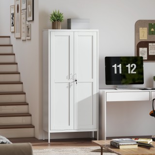 HOMCOM Μεταλλικό Ντουλάπι Γραφείου με 3 Ρυθμιζόμενα Ράφια, Κλειδαρι... HOMCOM Μεταλλικό Ντουλάπι Γραφείου με 3 Ρυθμιζόμενα Ράφια, Κλειδαρι...