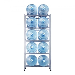 Ράφι Νερού VEVOR 5 Επιπέδων Διπλής Σειράς για 10 Μπουκάλια Ασημί Γκ... Ράφι Νερού VEVOR 5 Επιπέδων Διπλής Σειράς για 10 Μπουκάλια Ασημί Γκ...
