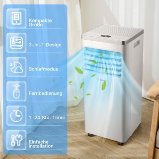 Costway Φορητό Κλιματιστικό 4 σε 1 με Χρονοδιακόπτη & Αθόρυβη Λειτ... Costway Φορητό Κλιματιστικό 4 σε 1 με Χρονοδιακόπτη & Αθόρυβη Λειτ...