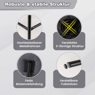 Costway Περιστρεφόμενα Σκαμπό Μπαρ με Μεταλλικό Σκελετό και Υφασμάτ... Costway Περιστρεφόμενα Σκαμπό Μπαρ με Μεταλλικό Σκελετό και Υφασμάτ...