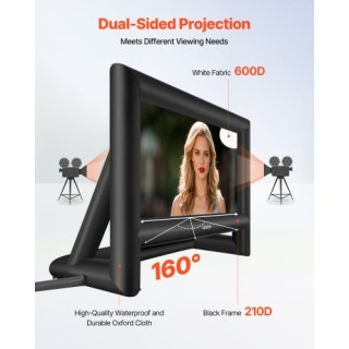 VEVOR Φουσκωτή Οθόνη Προβολής 18 ft 16:9 με Φορητή Τσάντα XCQSTYPMZ...