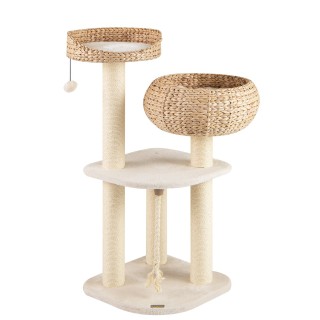 Costway 104 εκ Ξύλινο Καταφύγιο Γάτας με Καλάθι και Στύλους Sisal -... Costway 104 εκ Ξύλινο Καταφύγιο Γάτας με Καλάθι και Στύλους Sisal -...
