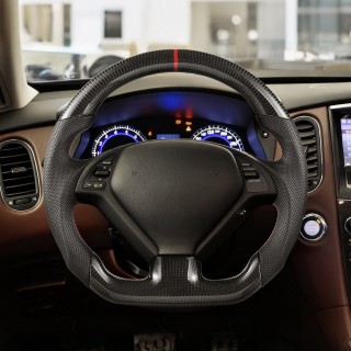 VEVOR Τιμόνι Ανθρακονήματος D-Shape Flat-Bottom με Δερμάτινη Λαβή γ... VEVOR Τιμόνι Ανθρακονήματος D-Shape Flat-Bottom με Δερμάτινη Λαβή γ...