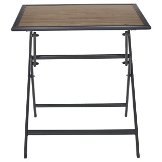 Home Deco Factory Μαύρο Μεταλλικό Πτυσσόμενο Τραπέζι με Επιφάνεια α... Home Deco Factory Μαύρο Μεταλλικό Πτυσσόμενο Τραπέζι με Επιφάνεια α...