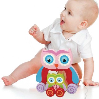 BAKAJI Παιχνίδι Ξύλινη Κουκουβάγια με Σχοινί για Παιδιά 18εκ Ροζ ... BAKAJI Παιχνίδι Ξύλινη Κουκουβάγια με Σχοινί για Παιδιά 18εκ Ροζ ...