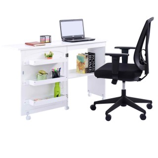 Costway  Πτυσσόμενο Τραπέζι Ραπτομηχανής με Αποθηκευτικούς Χώρους σ...