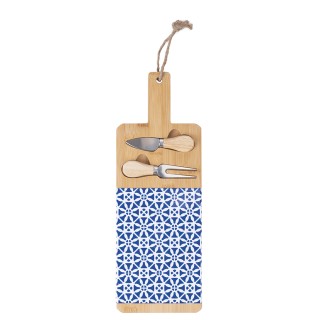 Galileo Σετ ξύλινη επιφάνεια κοπής και 2 μαχαίρια για τυρί από ξύλο... Galileo Σετ ξύλινη επιφάνεια κοπής και 2 μαχαίρια για τυρί από ξύλο...