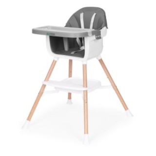ECOTOYS Καρεκλάκι φαγητού και καθισματάκι 2 σε 1 για παιδιά, γκρι H...