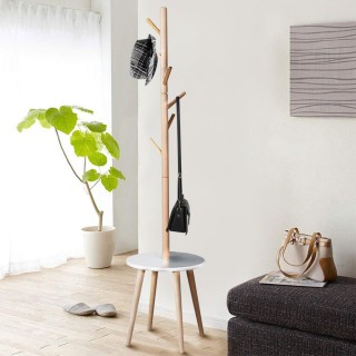 BAKAJI Ξύλινη Κρεμάστρα Επαγγελματική με 6 Γάντζους και Βάση Τραπεζ... BAKAJI Ξύλινη Κρεμάστρα Επαγγελματική με 6 Γάντζους και Βάση Τραπεζ...