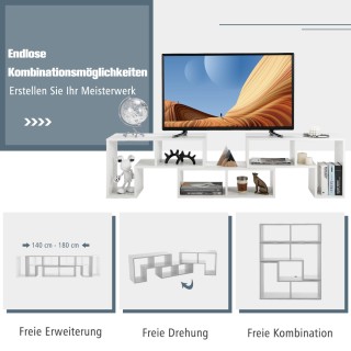 Costway Τρισδιάστατη Ραφιέρα Τηλεόρασης με Ελεύθερους Συνδυασμούς ... Costway Τρισδιάστατη Ραφιέρα Τηλεόρασης με Ελεύθερους Συνδυασμούς ...