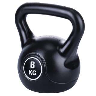 Galileo Kettlebell 6 Kg για προπόνηση αντιολισθητικό μαύρο FitLover...