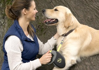 Πτυσσόμενο Λουρί/Οδηγός Σκύλου Ιμάντας 8m έως 25kg GIANT Μ Μαύρο 40...