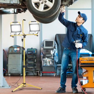 HOMCOM Προβολείς LED Εργασίας 6500K με Αποσπώμενο Τρίποδο, από Αλο... HOMCOM Προβολείς LED Εργασίας 6500K με Αποσπώμενο Τρίποδο, από Αλο...