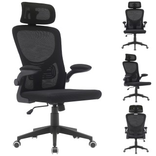 Περιστρεφόμενη Καρέκλα Γραφείου με Διαπνέον Ύφασμα 51 x 56 x 116-12... Περιστρεφόμενη Καρέκλα Γραφείου με Διαπνέον Ύφασμα 51 x 56 x 116-12...