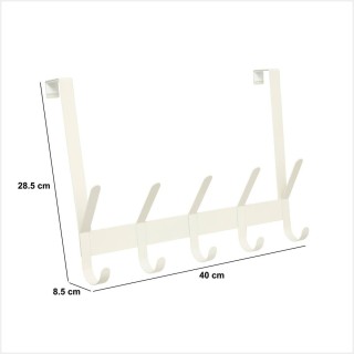 5FIVE Simply smart Επιτοίχια Κρεμάστρα Patère Liny 40cm με 10 Άγκισ...