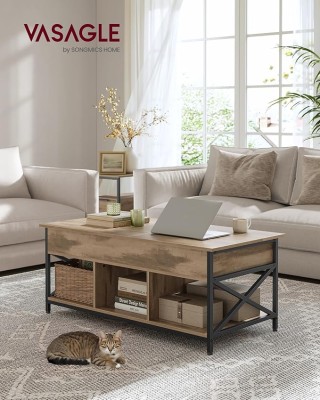 VASAGLE Ρυθμιζόμενο Βιομηχανικό Τραπεζάκι Σαλονιού με Αποθηκευτικό ... VASAGLE Ρυθμιζόμενο Βιομηχανικό Τραπεζάκι Σαλονιού με Αποθηκευτικό ...