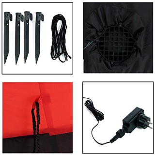 BAKAJI  Φουσκωτός Γίγαντας Άγιος Βασίλης 250 εκ. Φώτα LED Χριστουγε...