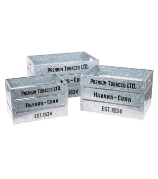 Σετ 3 Μεταλλικά Κουτιά Αποθήκευσης 51x35x28cm / 43x30x26cm / 36x25x... Σετ 3 Μεταλλικά Κουτιά Αποθήκευσης 51x35x28cm / 43x30x26cm / 36x25x...