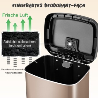 Costway Κάδος Απορριμμάτων 50L με Αθόρυβο Κλείσιμο και Αποσμητικό α... Costway Κάδος Απορριμμάτων 50L με Αθόρυβο Κλείσιμο και Αποσμητικό α...