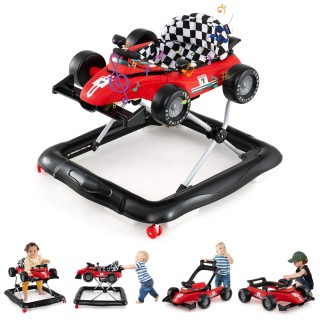 Costway Πολυλειτουργικός Παιδικός Περιπατητής Αυτοκινητάκι Κόκκινο ...