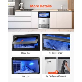 VEVOR Επαγγελματική Παγομηχανή Ελεύθερης Τοποθέτησης 90lbs/24H SYYT...