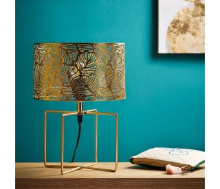 Ostaria Λάμπα μεταλλική διάτρητη Calathea χρυσή e27 max.40w 220-240...