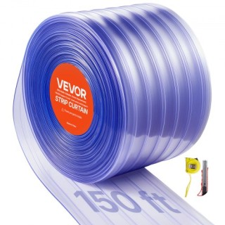 VEVOR Διάφανη Κουρτίνα PVC, 45.7μ Μήκος x 30.5εκ Πλάτος, Ανθεκτικές... VEVOR Διάφανη Κουρτίνα PVC, 45.7μ Μήκος x 30.5εκ Πλάτος, Ανθεκτικές...