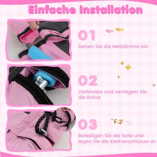 Costway  Παιδική Κούνια Δίσκος 102 εκ. με Ρυθμιζόμενα Σχοινιά και Α...