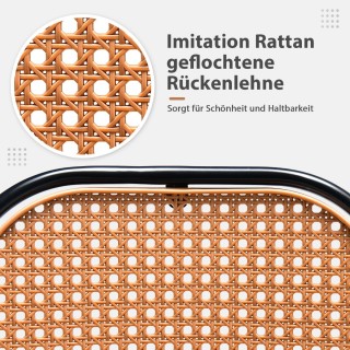 Costway Σετ Μοντέρνων Σκαμπό Μπαρ με Ψεύτικη Ψάθινη Πλάτη και Άνετ... Costway Σετ Μοντέρνων Σκαμπό Μπαρ με Ψεύτικη Ψάθινη Πλάτη και Άνετ...