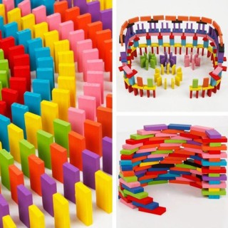 BAKAJI Σετ 200 Ξύλινων Τουβλακίων Ντόμινο Παιχνίδι για Παιδιά 02814976 BAKAJI Σετ 200 Ξύλινων Τουβλακίων Ντόμινο Παιχνίδι για Παιδιά 02814976