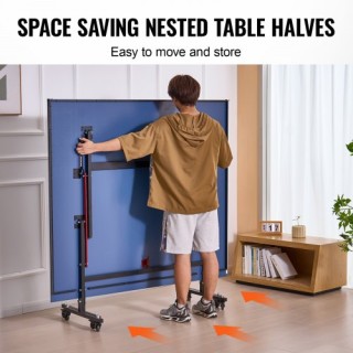 Πτυσσόμενο Τραπέζι Πινγκ Πονγκ VEVOR με Δίχτυ για Εσωτερικό Χώρο D... Πτυσσόμενο Τραπέζι Πινγκ Πονγκ VEVOR με Δίχτυ για Εσωτερικό Χώρο D...