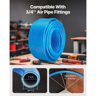 VEVOR  Σύστημα Αεροσυμπιεστή 3/4 x 300FT HDPE/Αλουμίνιο Μπλε  YSKQG...