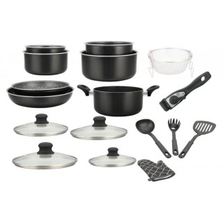 Herzberg Σετ Μαγειρικών Σκευών 17 τεμαχίων με επίστρωση πέτρας και... Herzberg Σετ Μαγειρικών Σκευών 17 τεμαχίων με επίστρωση πέτρας και...