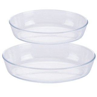 Galileo Σετ 2 οβάλ πυρίμαχες γυάλινες φόρμες από βοριοπυριτικό γυαλ... Galileo Σετ 2 οβάλ πυρίμαχες γυάλινες φόρμες από βοριοπυριτικό γυαλ...