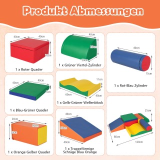 Costway Αφρώδη Τουβλάκια για Παιχνίδι & Αναρρίχηση Πολύχρωμα 40 x ... Costway Αφρώδη Τουβλάκια για Παιχνίδι & Αναρρίχηση Πολύχρωμα 40 x ...