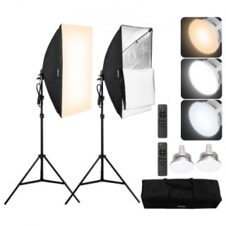 VEVOR Σετ Φωτισμού Softbox 20x28 ιντσών 45W LED 3000-6500K για Φωτ... VEVOR Σετ Φωτισμού Softbox 20x28 ιντσών 45W LED 3000-6500K για Φωτ...