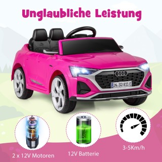 Costway Ηλεκτρικό Παιδικό Αυτοκίνητο Audi SQ8 12V με Τηλεχειριστήρι...