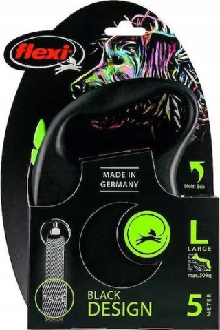 Πτυσσόμενο Λουρί/Οδηγός Σκύλου Black Design L 5m εως 50kg Πράσινο 4... Πτυσσόμενο Λουρί/Οδηγός Σκύλου Black Design L 5m εως 50kg Πράσινο 4...