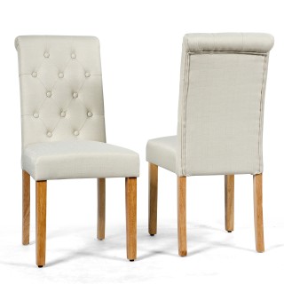 Costway  Σετ 2 Αναπαυτική Καρέκλα Τραπεζαρίας με Ψηλή Πλάτη - 50x60...