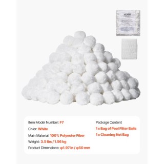 VEVOR Επαναχρησιμοποιούμενες Μπάλες Φίλτρου Πισίνας 3.5 lbs για Αντ... VEVOR Επαναχρησιμοποιούμενες Μπάλες Φίλτρου Πισίνας 3.5 lbs για Αντ...