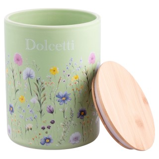 Galileo Βάζο μπισκότων 2 L κεραμικό με καπάκι από μπαμπού Jardin 59...