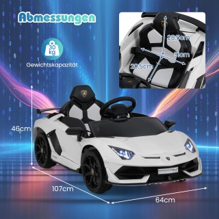 Costway Παιδικό Ηλεκτροκίνητο Αυτοκίνητο Lamborghini με 2,4G Τηλεχε...