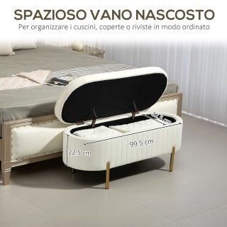 HOMCOM Οβάλ Καναπές Αποθήκευσης 72L με Ανασηκωνόμενο Καπάκι, από Βε... HOMCOM Οβάλ Καναπές Αποθήκευσης 72L με Ανασηκωνόμενο Καπάκι, από Βε...