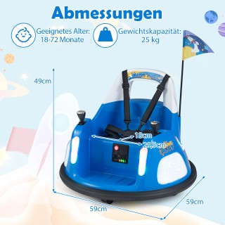 Costway Ηλεκτρικό Παιδικό Αυτοκινητάκι Μπλέρας 12V με Αναβοσβήνουσα...