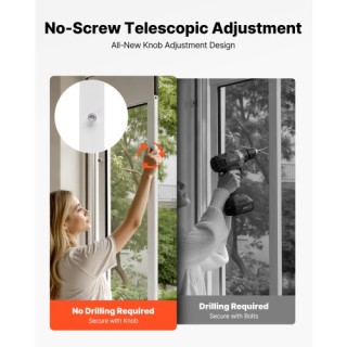 VEVOR Πόρτα Κατοικιδίων για Συρόμενη Γυάλινη Πόρτα, Ρυθμιζόμενο Ύψο...