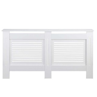 BAKAJI  Κάλυμμα καλοριφέρ από ξύλο MDF 152x19x82cm Κάλυψη καλοριφέρ...