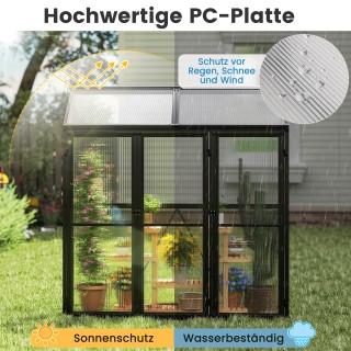 Costway Πλάγιο Θερμοκήπιο 180 x 52 x 190 cm με Παράθυρο για Ντομάτε... Costway Πλάγιο Θερμοκήπιο 180 x 52 x 190 cm με Παράθυρο για Ντομάτε...